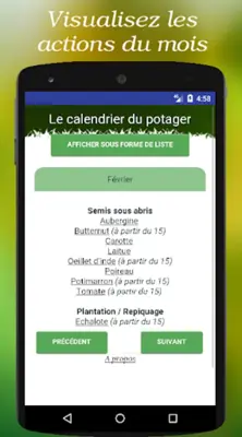 Calendrier du potager android App screenshot 9