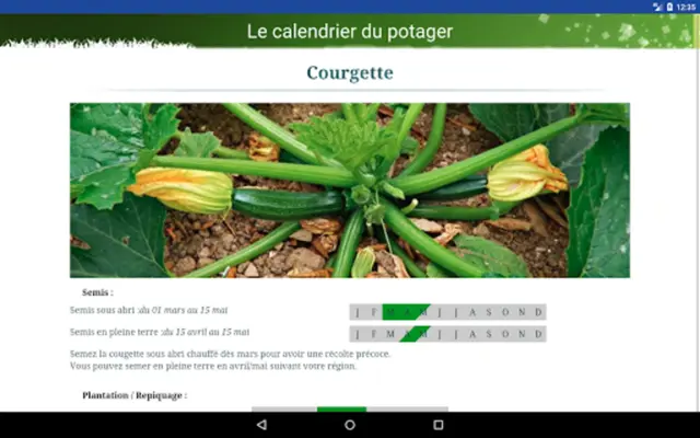 Calendrier du potager android App screenshot 2