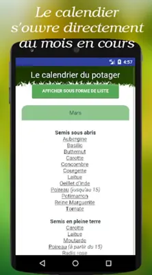 Calendrier du potager android App screenshot 4